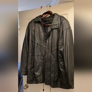 Vintage Wilson Leather Men's Black Leather Jacket
